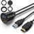 OBVIS USB3.0 HDMI Mount Cable  USB3.0 and HDMI Extension Flush Dash Panel Mount Cable for Car Boat Motorcycle (6 Feet)