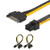 J&D2-Pack SATA 15 Pin to 6 Pin PCI Express (PCIe) Graphics Video Card Power Cable Adapter (20 cm)