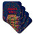 3dRose cst_55991_1 Wonder Wheel Coney Island-Soft Coasters, Set of 4