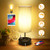 3 Way Dimmable Touch Control Table Lamp, Bedside Lamp with 2 USB Charging Ports & 2 AC Outlets, Modern Nightstand Lamp for Bedroom Living Room Office, Bedside Lamps ST64 E26 LED Bulbs Included