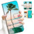 for iPhone 8 Plus, iPhone 7 Plus, Designed Flip Wallet Phone Case Cover, A23164 Sky Sea Palm Tree 23164