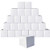Calenzana 5x5x5 Inches Shipping Boxes Set of 25, Small Corrugated Cardboard Box for Mailing Packing, White