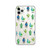 FancyCase Compatible with iPhone 11 Pro-New Cactus Style Soft Silicone Protective Clear iPhone 11 Pro Case (Small Cactus Plants)