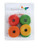 Featherland Paradise, Brightly Colored Wood Wheels, Bird Toy Parts, 8-Pack, Circular