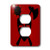 3dRose lsp_45396_6 Black Medieval Armour On A Red Background Outlet Cover