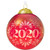 Hallmark Keepsake Ornament 2020 Year-Dated, Christmas Commemorative Glass Ball