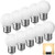 Hnynbe 1W LED Vanity Light Bulb, G14 Globe Bulb,10W Equivalent, Soft Warm White 3000K,E26 E27 Base, Non Dimmable LED Energy Saving Light Bulbs for Home,10 Pack
