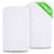 iLuvBamboo Waterproof Bassinet Mattress Pad Protector to Fit MiClassic & Mika Micky Bassinet - 2 PACK Cover - Silky Soft Bamboo Jacquard Fitted Topper - Quiet, Breathable & Smooth - Best for Baby Gift