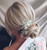 Jeairts Flower Bride Wedding Hair Comb Silver Crystal Pearl Bridal Hair Side Combs Rhinestone Headpiece Hair Dress Decorative Hair Accessories for Women and Girls