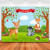 Allenjoy 5x3ft Oh Baby Birthday Party Backdrop Woodland Backdrop for Baby Shower Woodland Animals Baby Shower Decorations Backdrops for Photography