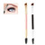 Double Ended Eyebrow Brushes Comb Set Eyebrow Makeup Kit Eyebrow Brush Comb Design Allows for Precision Application of Brow Powders, Waxes and Gels and Evenly Blends Product (2 Pack)