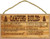 SJT ENTERPRISES, INC. Camping Rules - Carved into Wood Camper/Camping/RV 5" x 10" MDF Wood Plaque with Twine (SJT13712)