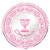 18" Foil Radiant Cross Pink First Communion Balloon