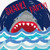 Unique Industries 72531 Shark Party Beverage Napkins 10 x 10 16 Ct, Multicolor, 10 inches