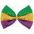 Amscan Sequined Mardi Gras Color Oversized Fabric Bow Tie, 8" x 12", Multicolor