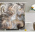 SPXUBZ Marble Retro Style Paintbrush Colors in Marbling Texture Watercolor Artwork Sand Brown Dust Light Grey Shower Curtain Waterproof Bathroom Decor