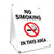 A-Frame Sidewalk No Smoking in This Area Sign with Graphics On Each Side | 18" X 24" Print Size