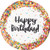 Creative Converting Sprinkles Dinner Paper Plates Party Supplies, 9", Multicolor