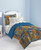 Dream Factory Dinosaur Blocks Ultra Soft Microfiber Boys Comforter Set, Blue, Full