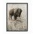 Stupell Industries Sepia Lone Buffalo Distressed Surface Painting Black Framed Wall Art, 11 x 14, Multi-Color