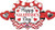 Burton & Burton Amscan Super/Shape Happy Valentines Day Heart Marquee Balloon