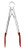 Cuisipro Stainless Steel Silicone Mini Tongs, 7", Red
