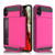 USHAWN Compatible iPhone Xs Max Case, Hybrid Slim Armor Wallet Shockproof Anti-scratch Hard Card Slot Holder Protection TPU Case Cover Compatible with iPhone Xs Max 6.5 inch (Red)