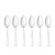 Oneida Nocha Everyday Flatware Dinner Spoons, Set of 6 18/0 Stainless Steel, Silverware Set