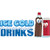 ICE Cold Drinks 3 16" Concession Decal Sign cart Trailer Stand Sticker Equipment