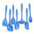 Chef Craft 7 Piece Silicone Kitchen Tool and Utensil Set, Blue