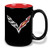 C7 Corvette Crossed Flags Coffee Mug - Black/Red : Stingray
