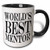 3dRose Worlds Best Mentor Two Tone Mug, 11 oz, Black