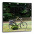 3dRose DPP_203167_2 Bicycle on Lawn Wall Clock, 13 by 13"