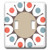 3dRose lsp_213847_2"Gray, Red, And Blue Round Retro Design Double Toggle Switch, Multicolor