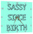 3dRose Sassy Since Birth Black Lettering on Teal Background - Wall Clock, 13 by 13-Inch (DPP_201902_2)