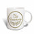 3dRose (mug_154513_2) 71st Anniversary gift - gold text for celebrating wedding anniversaries - 71 years married together - Ceramic Mug, 15-ounce
