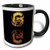 3dRose 3dRose Ball Python - Two Tone Black Mug, 11oz (mug_887_4), Black/White