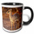 3dRose mug_69811_4"Kenya, Samburu, Guenthers Long-Snouted Dik-Dik antelope-AF21 AJE0388 - Adam Jones" Two Tone Black Mug, 11 oz, Multicolor