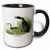 3dRose Common Loon by John James Audubon Two Tone Mug, 11 oz, Black/White