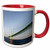 3dRose Sailing Bridge in Mackinac Island Michigan USA Two Tone Mug, 11 oz, Red