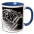 3dRose Clarinet - Two Tone Blue Mug, 11 oz, Multicolored