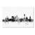 San Antonio Texas Skyline B&W by Michael Tompsett, 16x24-Inch Canvas Wall Art