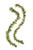 Creative Co-op 48 Inch Felt Leaf Red Berries, 2 Styles Textile Garlands