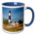 3dRose 259531_6 Big Sable Point Lighthouse, Lake, Ludington, Michigan, Blue Mug, 11 oz