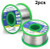 HQDeal 2PCS 0.8mm Solder Wire, 100g Lead Free Solder Wire with Rosin Core, 2 Rolls Total Weight 200g, Rosin Core Tin Wire for Electrical Soldering and