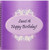 3dRose db_38835_2 Purple Sweet 16 Birthday Memory Book, 12 by 12-Inch