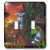 3dRose lsp_53065_2 Colorful Jungle Scene With Friendly Animals Toggle switch