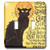 3dRose LLC lsp_99416_2 Vintage French Chat Noir Black Cat Art Double Toggle Switch