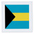3dRose qs_28223_2 Bahamas Flag-Quilt Square, 6 by 6-Inch