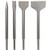 Sabre Tools SDS Plus 4-Piece Chisel Set, Thinset Scraping Bit 3 x 10 Thinset Scaling Chisel, Point Chisel, Flat Chisel, Wide Chisel - SDS Chisel Bits